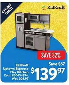 KidKraft Uptown Espresso Play Kitchen