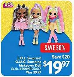 L.O.L. Surprise! O.M.G. Sunshine Makeover Doll