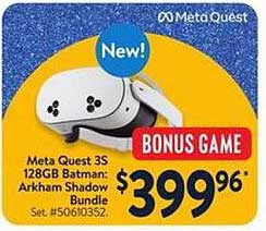 Meta Quest 3S 128GB Batman: Arkham Shadow Bundle