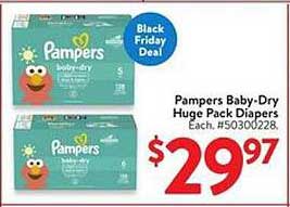 Pampers Baby-Dry Huge Pack Diapers