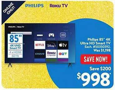 Philips 85" 4K Ultra HD Smart TV