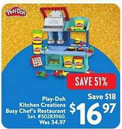 Play-Doh Kitchen Creations Busy Chef's Restaurant Set