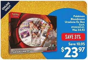 Pokémon Bloodmoon Ursaluna Ex Box