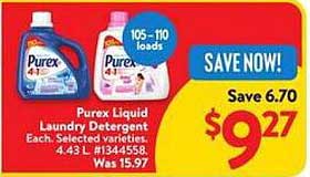 Purex Liquid Laundry Detergent