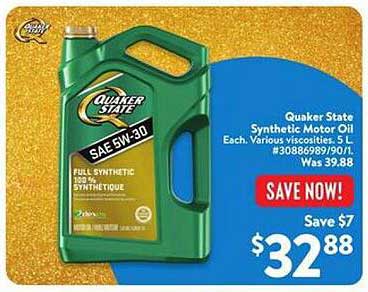 Quaker State Synthetic Motor Oil