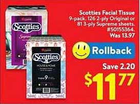 Scotties Facial Tissue