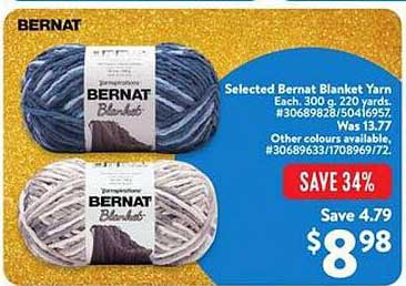 Selected Bernat Blanket Yarn