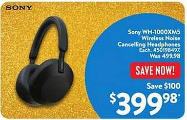 Sony WH-1000XM5 Wireless Noise Cancelling Headphones