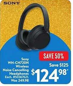 Sony WH-CH720N Wireless Noise Cancelling Headphones