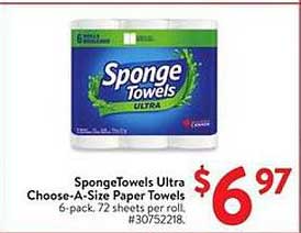 SpongeTowels Ultra Choose-A-Size Paper Towels