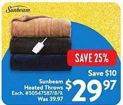 Sunbeam Heated Throws