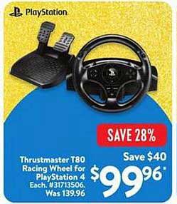 Thrustmaster T80 Racing Wheel for PlayStation 4