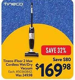 Tineco iFloor 2 Max Cordless Wet/Dry Vacuum