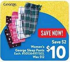 Women's George Sleep Pants