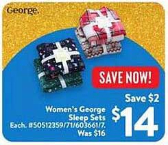 Women's George Sleep Sets