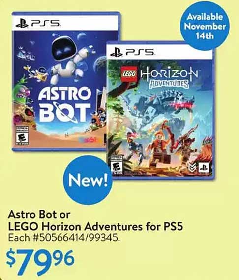 Astro Bot or LEGO Horizon Adventures for PS5