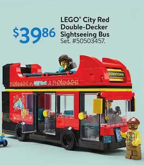 LEGO® City Red Double-Decker Sightseeing Bus