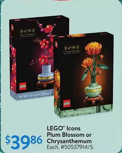 LEGO® Icons Plum Blossom or Chrysanthemum