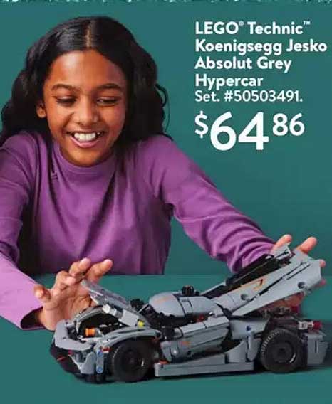 LEGO® Technic™ Koenigsegg Jesko Absolut Grey Hypercar