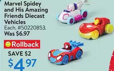 Marvel Spidey and His Amazing Friends Diecast Vehicles