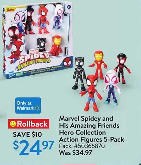 Marvel Spidey and His Amazing Friends Hero Collection Action Figures 5-Pack