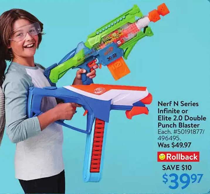 Nerf N Series Infinite or Elite 2.0 Double Punch Blaster