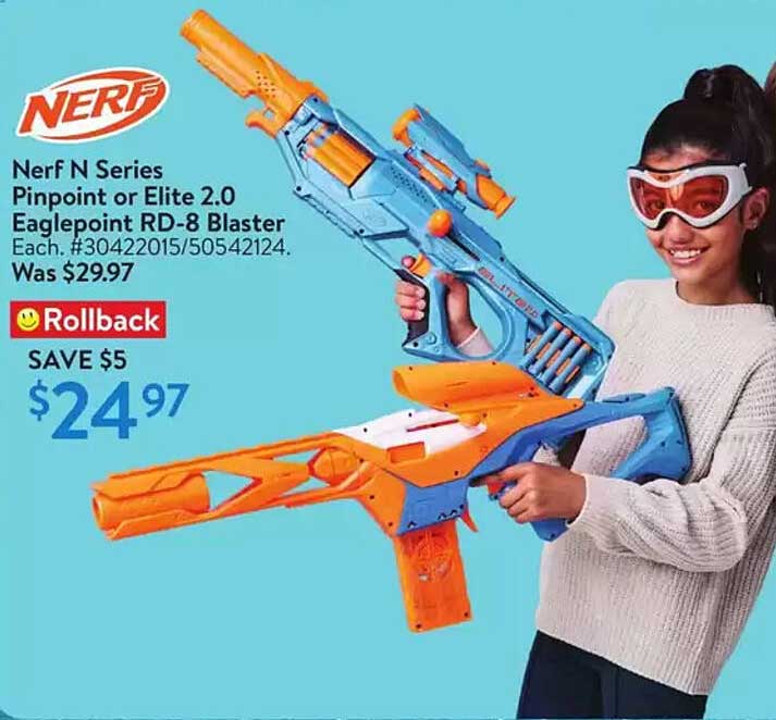 Nerf N Series Pinpoint or Elite 2.0 Eaglepoint RD-8 Blaster