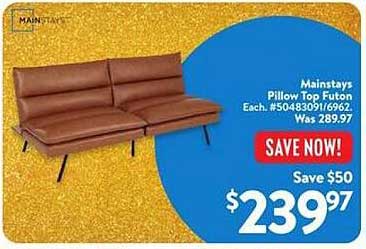 Mainstays Pillow Top Futon