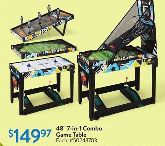 48" 7-in-1 Combo Game Table