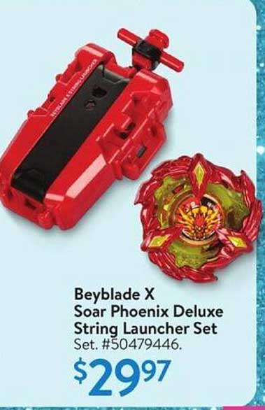 Beyblade X Soar Phoenix Deluxe String Launcher Set