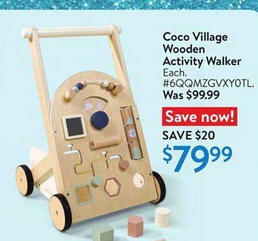 Coco Village Wooden Activity Walker