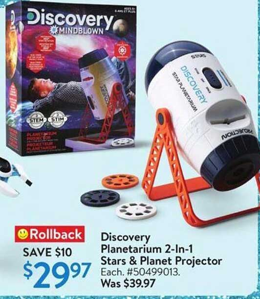 Discovery Planetarium 2-In-1 Stars & Planet Projector