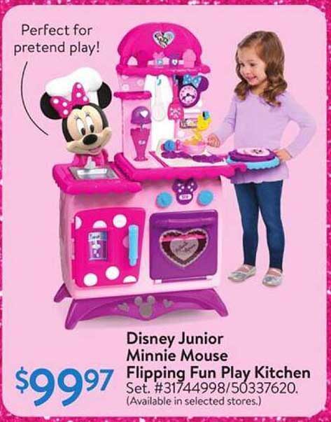 Disney Junior Minnie Mouse Flipping Fun Play Kitchen