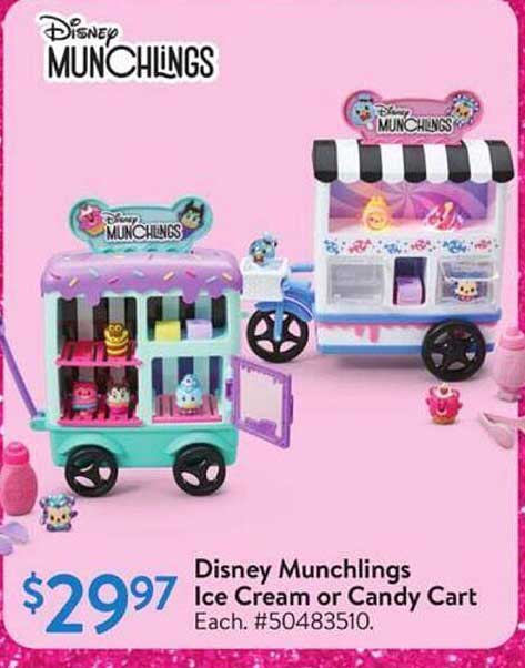 Disney Munchlings Ice Cream or Candy Cart