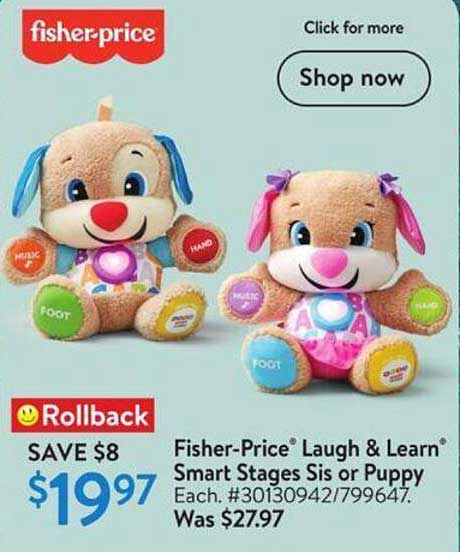 Fisher-Price® Laugh & Learn Smart Stages Sis or Puppy