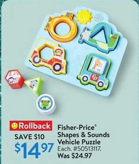 Fisher-Price® Shapes & Sounds Vehicle Puzzle