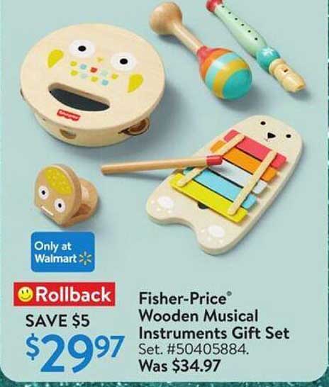 Fisher-Price® Wooden Musical Instruments Gift Set