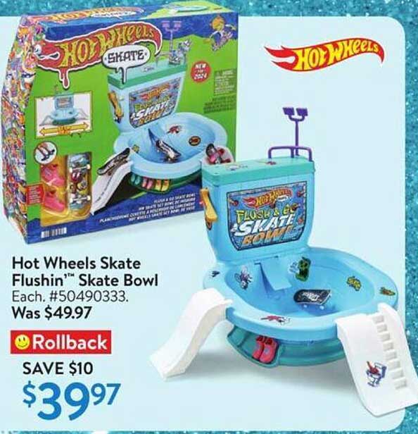 Hot Wheels Skate Flushin™ Skate Bowl