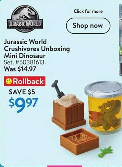 Jurassic World Crushivores Unboxing Mini Dinosaur