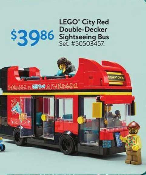 LEGO® City Red Double-Decker Sightseeing Bus