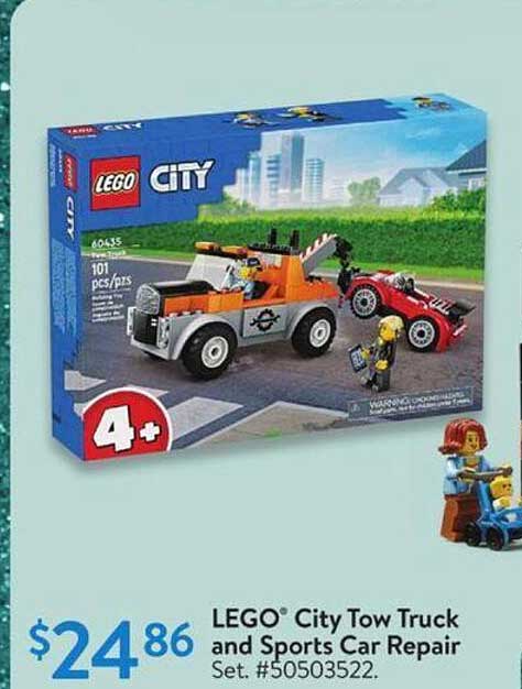 LEGO® City Tow Truck and Sports Car Repair