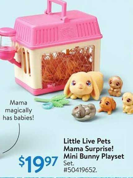 Little Live Pets Mama Surprise! Mini Bunny Playset