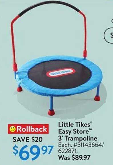 Little Tikes® Easy Store™ 3' Trampoline