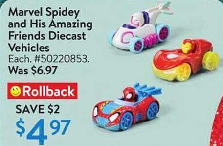 Marvel Spidey and His Amazing Friends Diecast Vehicles