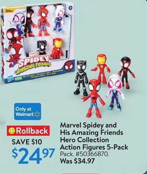 Marvel Spidey and His Amazing Friends Hero Collection Action Figures 5-Pack