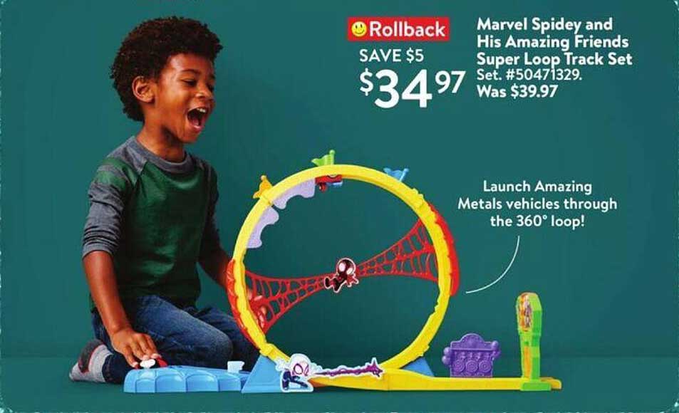 Marvel Spidey and His Amazing Friends Super Loop Track Set