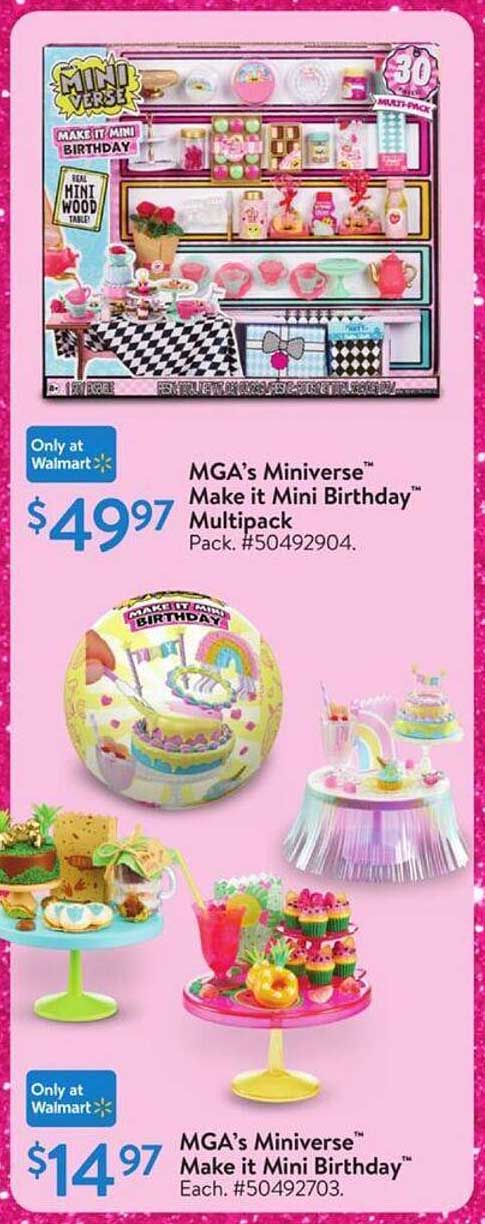 MGA's Miniverse™ Make it Mini Birthday™ Multipack