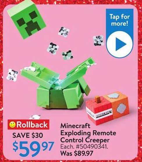 Minecraft Exploding Remote Control Creeper