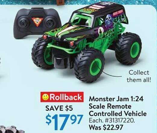 Monster Jam 1:24 Scale Remote Controlled Vehicle