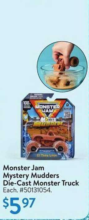 Monster Jam Mystery Mudders Die-Cast Monster Truck